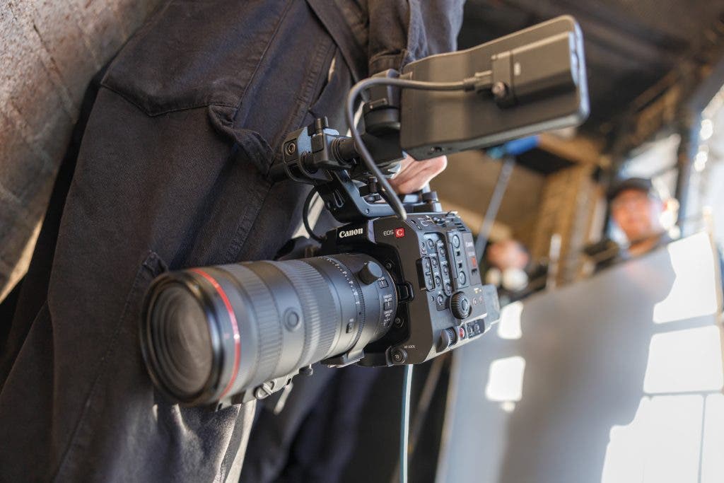 Canon EOS C400 Camera held by a photographer