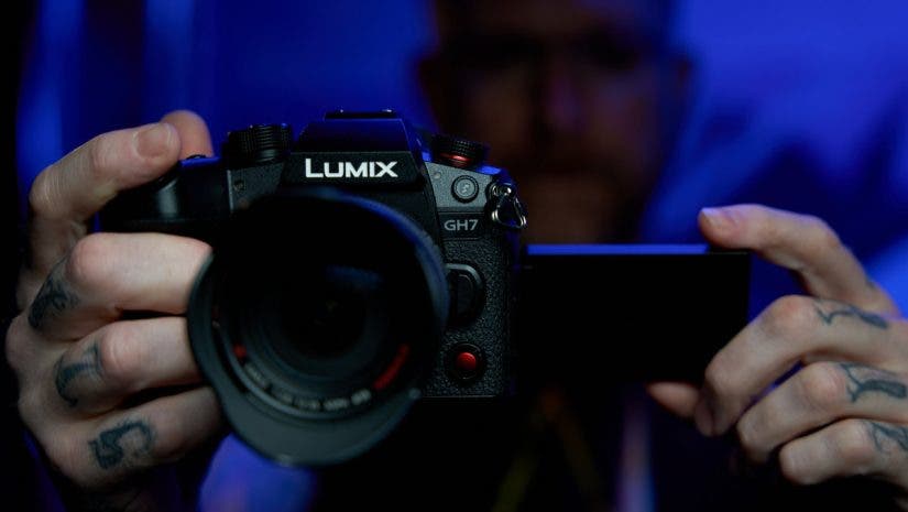 Creator holds LUMIX GH7