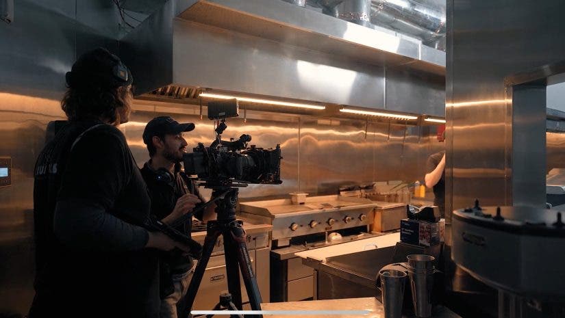 Behind the scenes of a brand film for restaurant