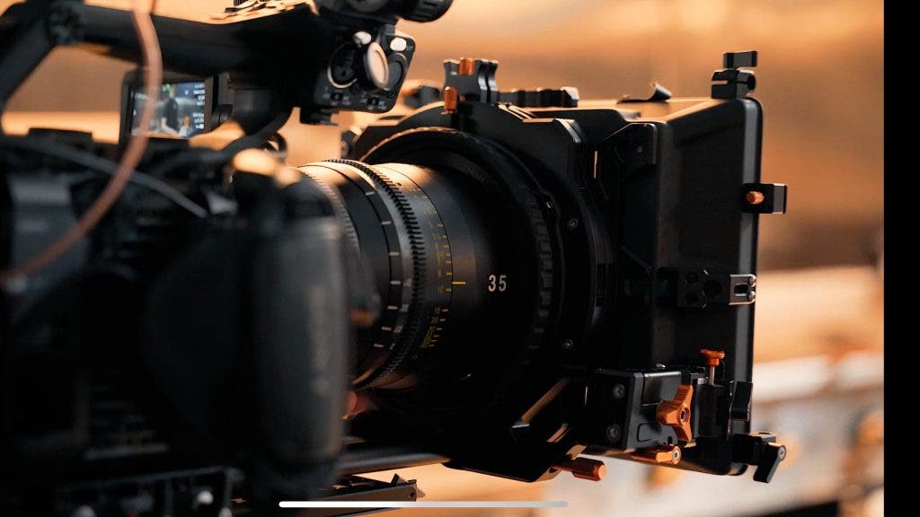 Sony camera used in food videography shoot