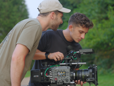 Filmmaker and crew with a Sony Venice