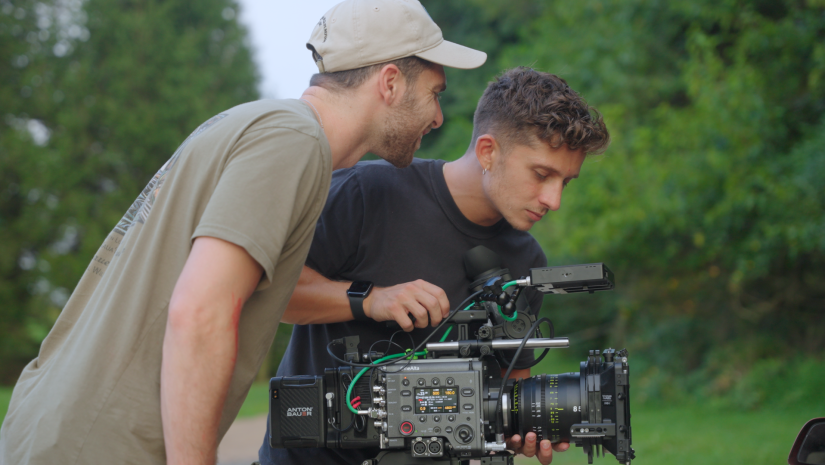 Filmmaker and crew with a Sony Venice