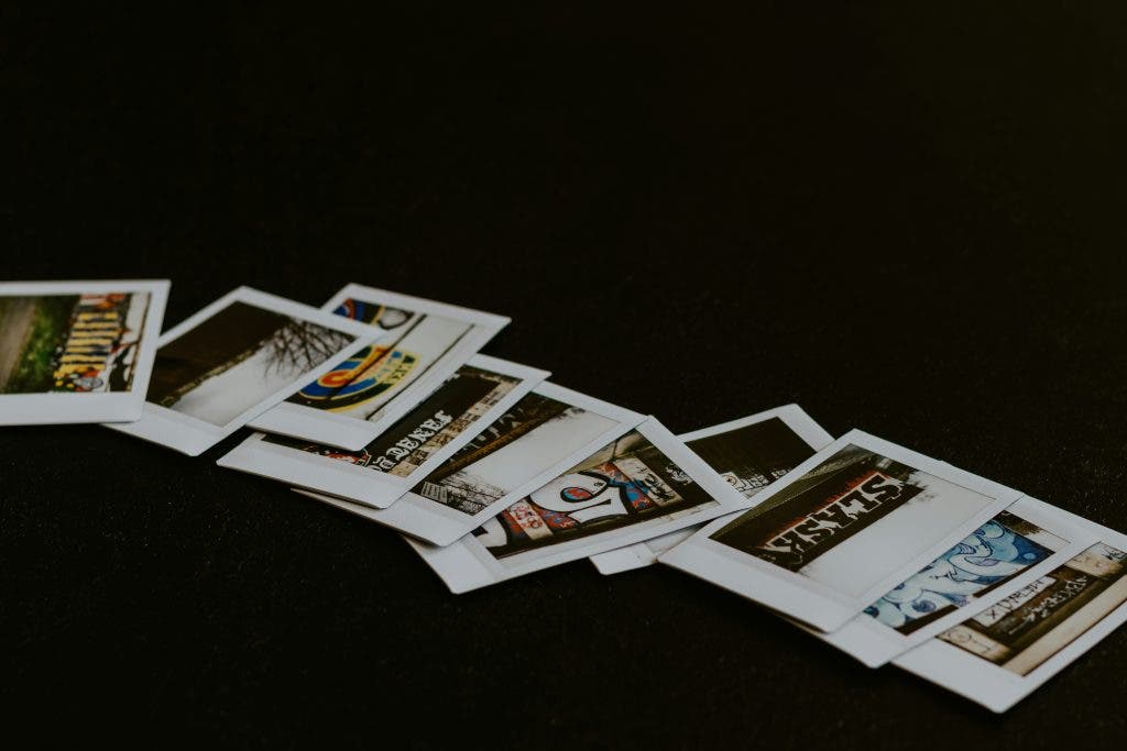 Picture of Instax polaroids lined up