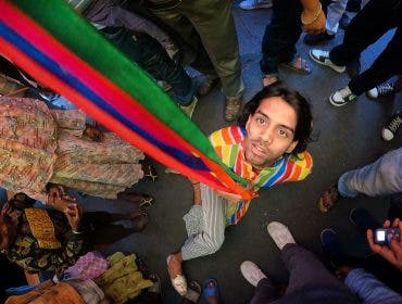 Journalism photography shows man on the streets