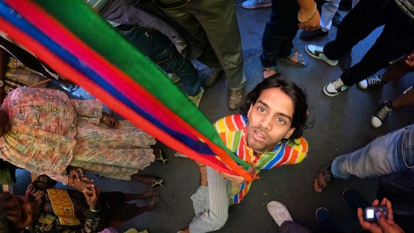 Journalism photography shows man on the streets