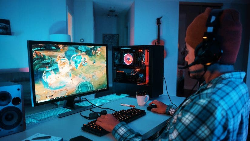 gamer uses one of the best graphics cards in his setup