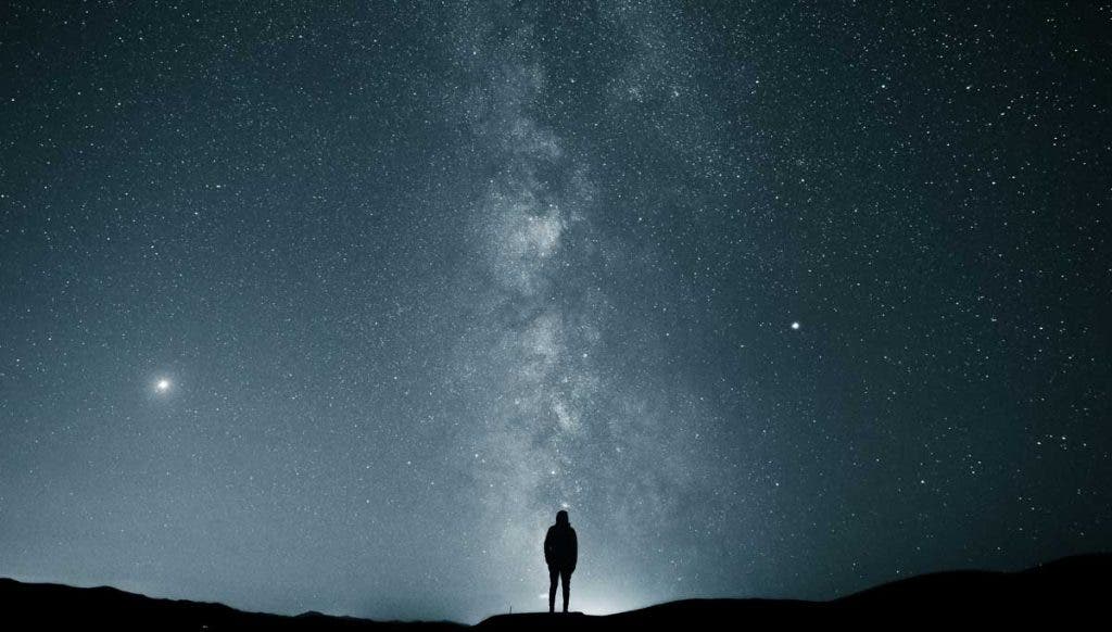 beautiful photo of the night sky