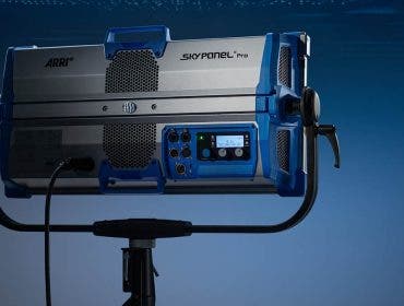 ARRI SkyPanel S60 Pro lighting.a wall blue