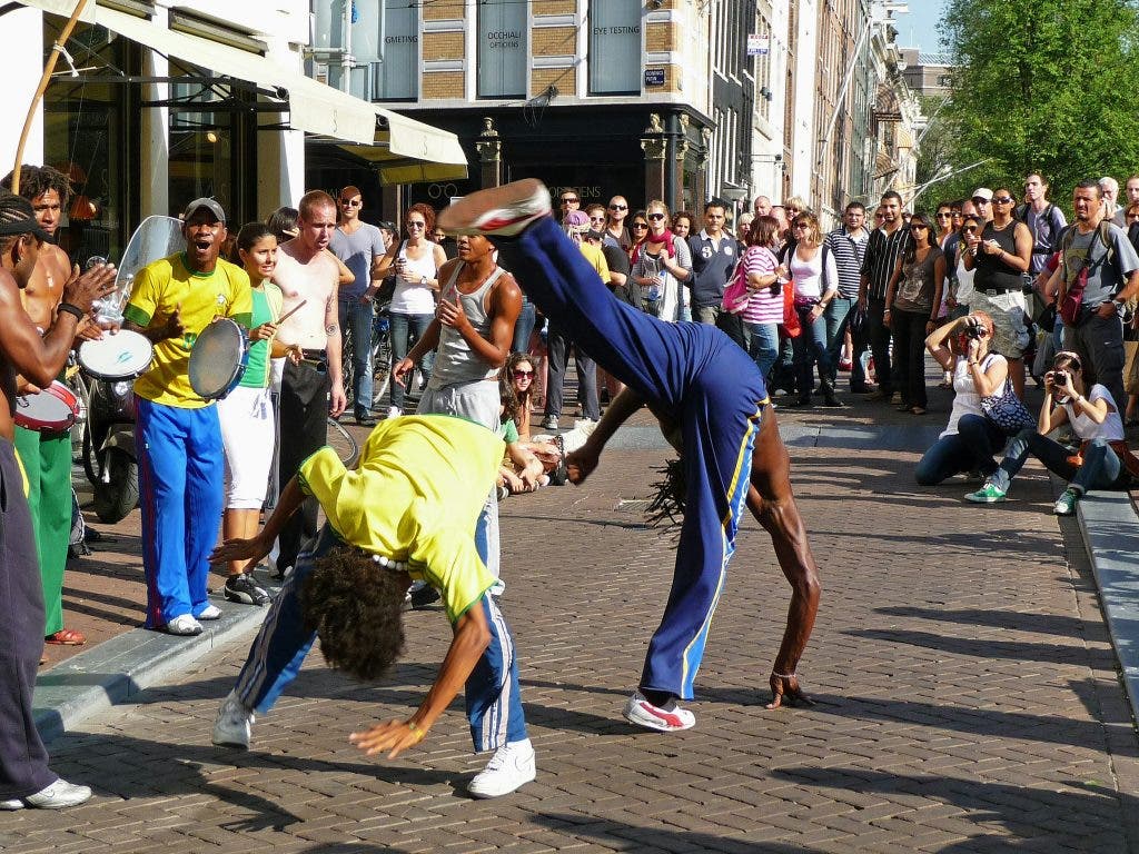 street photographer captures street dancers