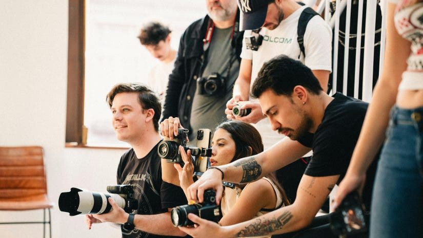 Photographers collaborating with other photographers