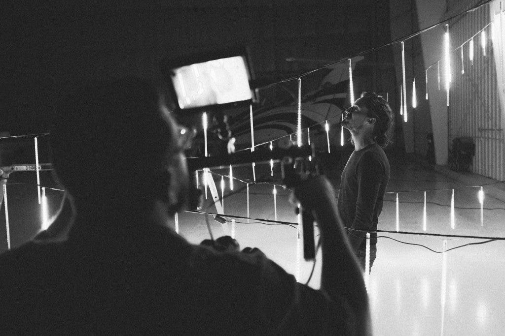 video shoot BTS