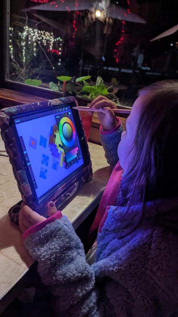 Caption: Inspiration can strike anytime anywhere. Being able to whip out a drawing tool and get the idea down is key to forming creative habits.