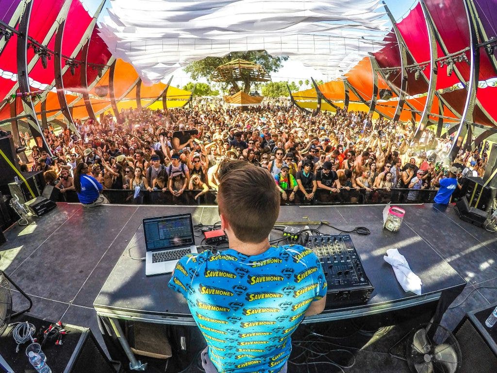 a man in a DJ booth