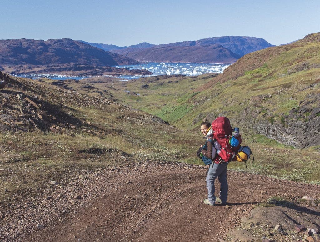 Stephanie solo backpacking in Greenland (via drone) Stephanie Vermillion