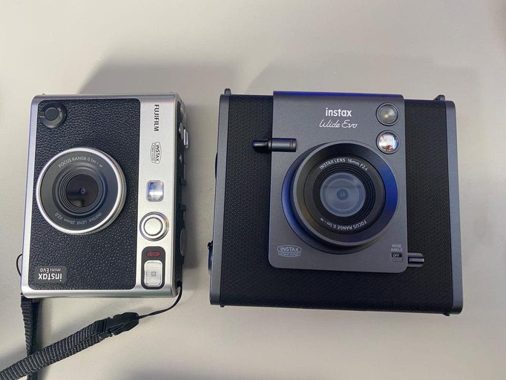 FUJIFILM Instax Wide Evo with Instax Mini Evo