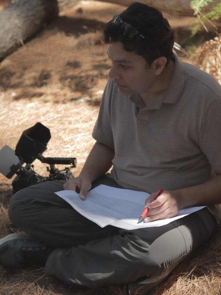 behind the scenes of a video shoot