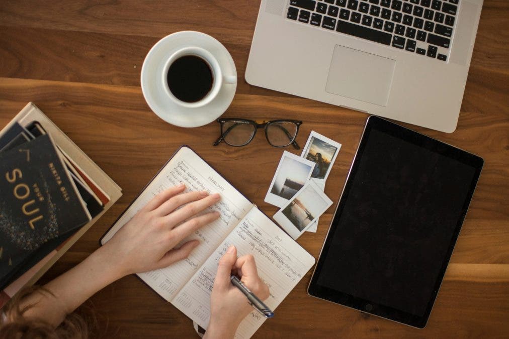 a writer on their journal