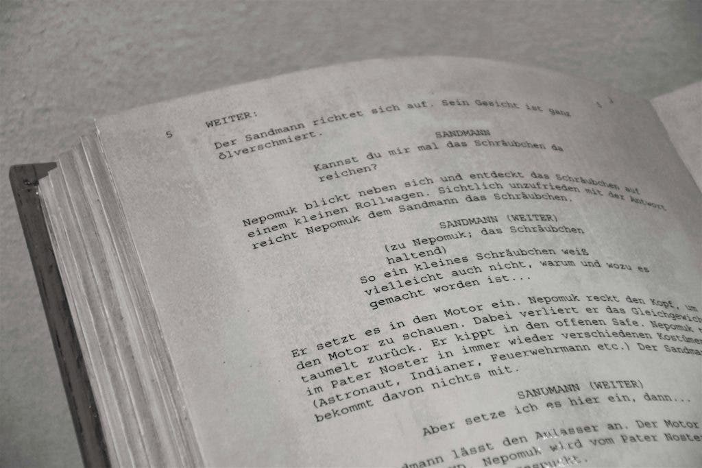 screenplay example photo