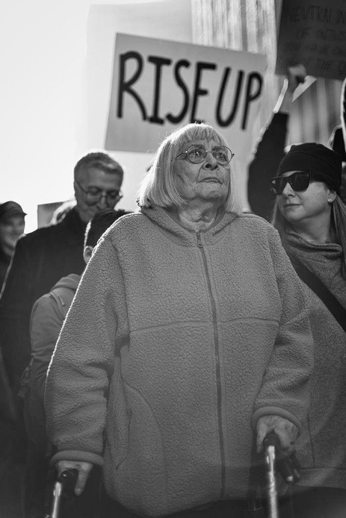 Jen Mullowney Reflects on Her Women's March photos rise up