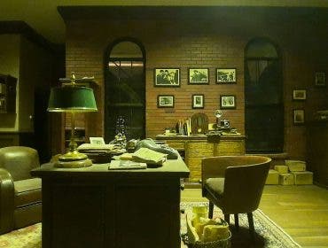 the color green being used in a film set
