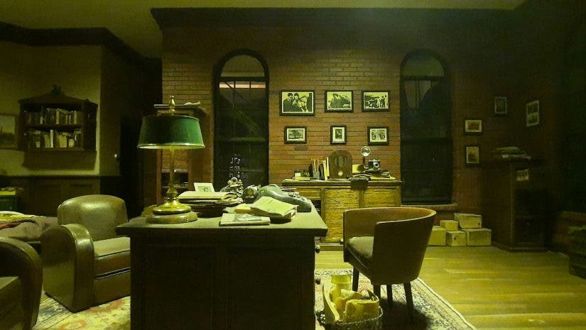the color green being used in a film set