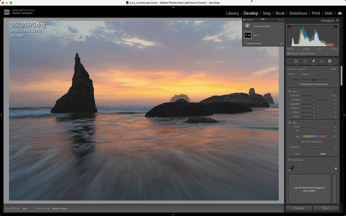 Adding contrast to the foreground