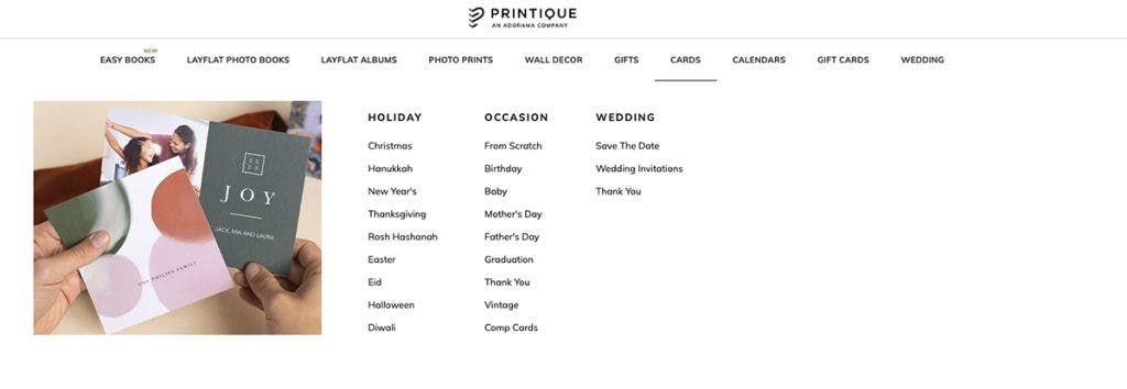 Screenshot of Printique