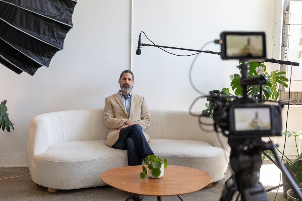 interview lighting setup