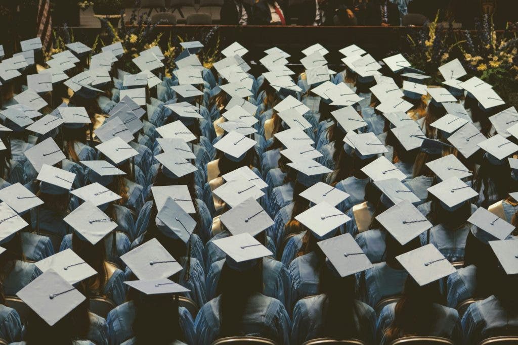 graduates seated in ceremony
