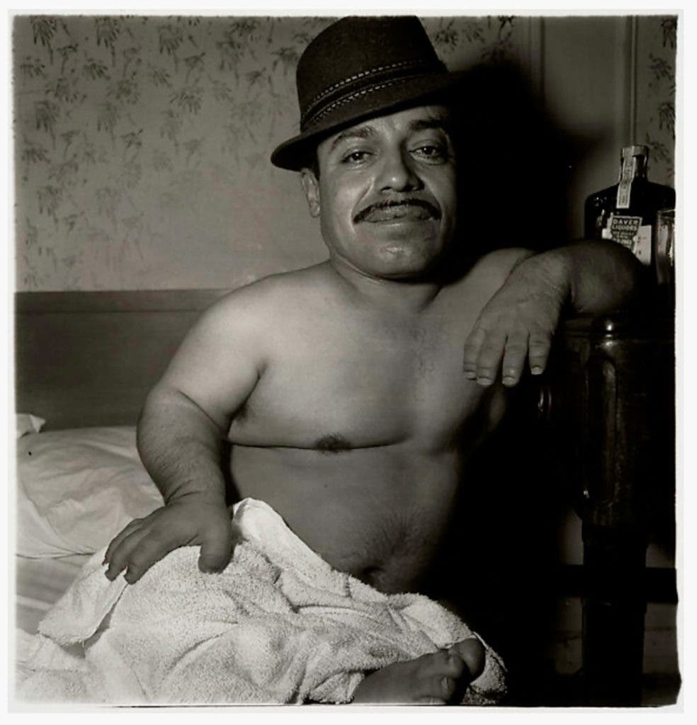 Diane Arbus, “Mexican Dwarf in His Hotel Room in NYC,” 1970