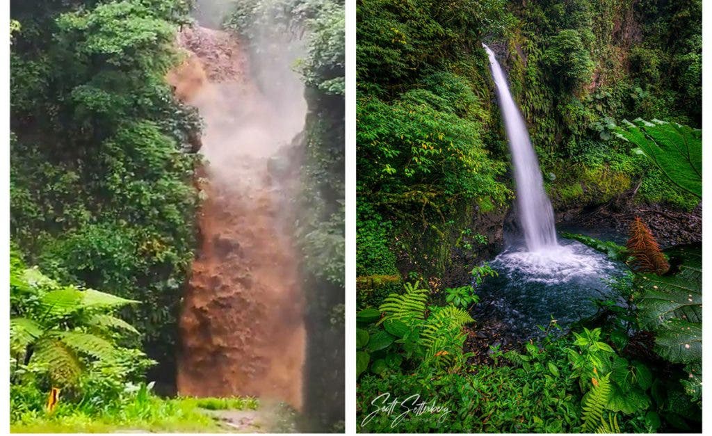 Photo by Scott Setterberg - Catarata in the wet and dry seasons