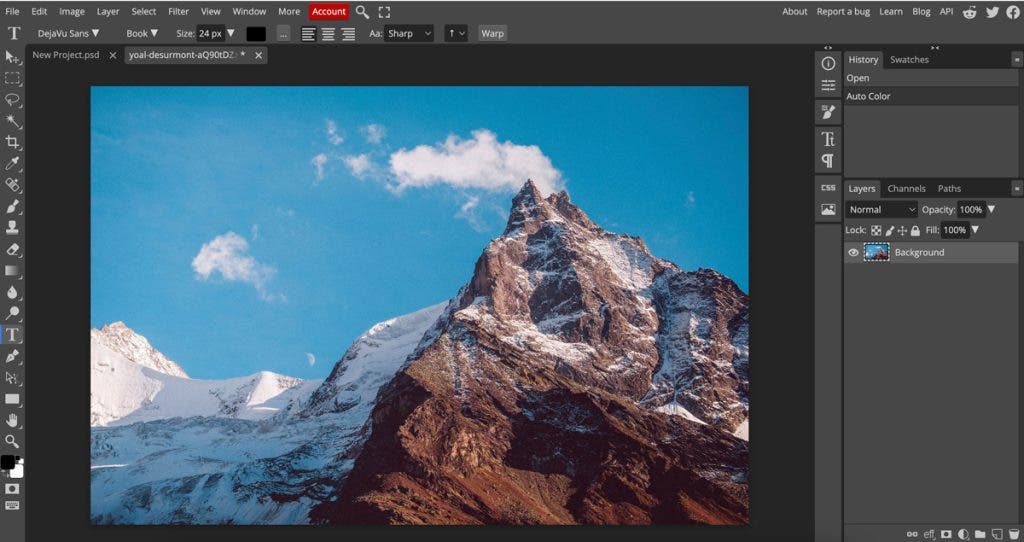 Photoshop alternative photopea
