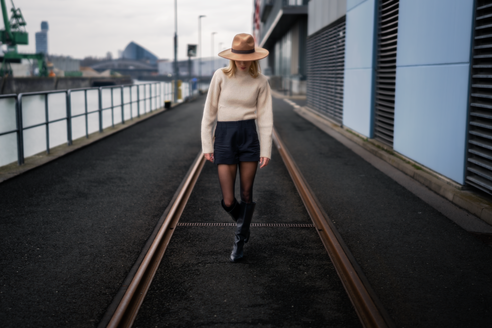 Solitude on the Tracks: A City's Embrace
