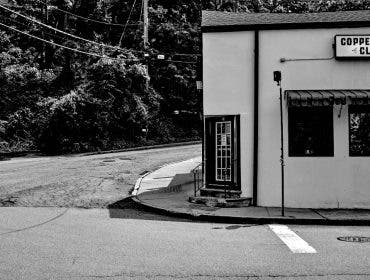 Street photo of a local bar shot with Leica M11 Monochrome