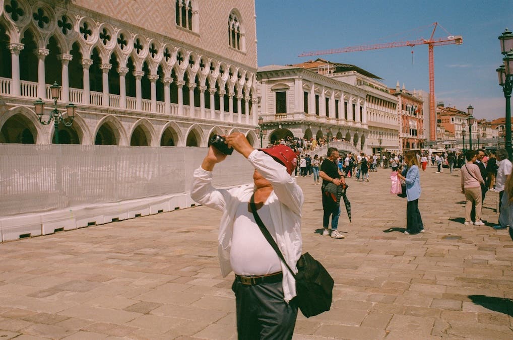 man in Dolom Venice