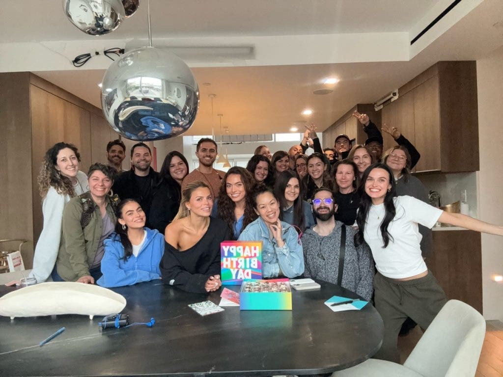A group shot at a birthday party