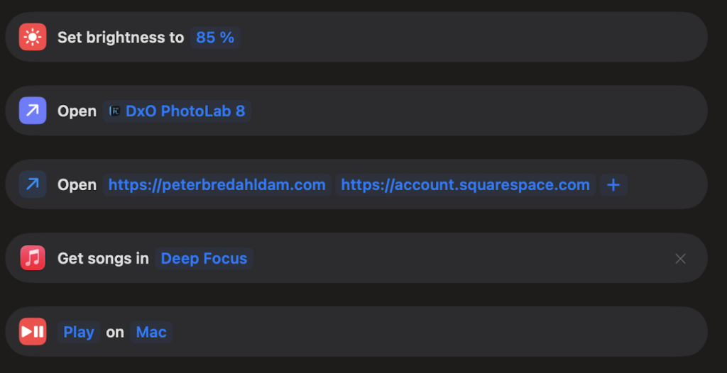 Shortcuts