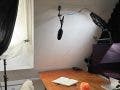 Studio setup ready for recording