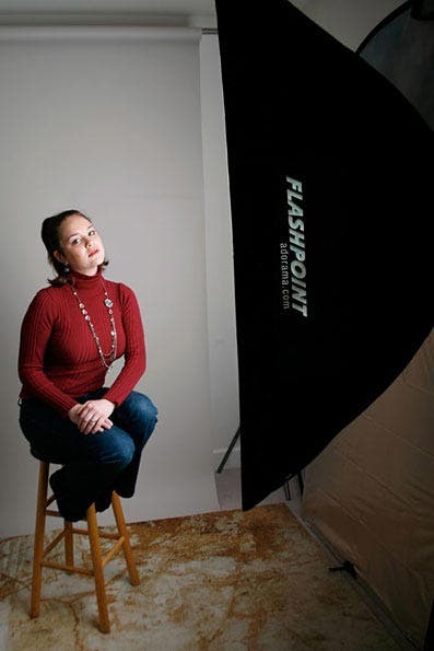 using softbox in the studio
