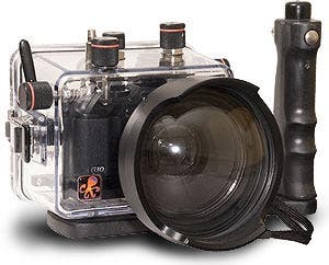 Ikelite housing and WD-4 dome port for wide angle using Canon G10