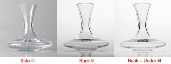 Lighting for High Key Glass