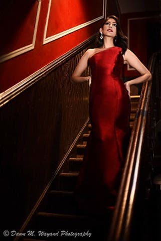 Lady in red